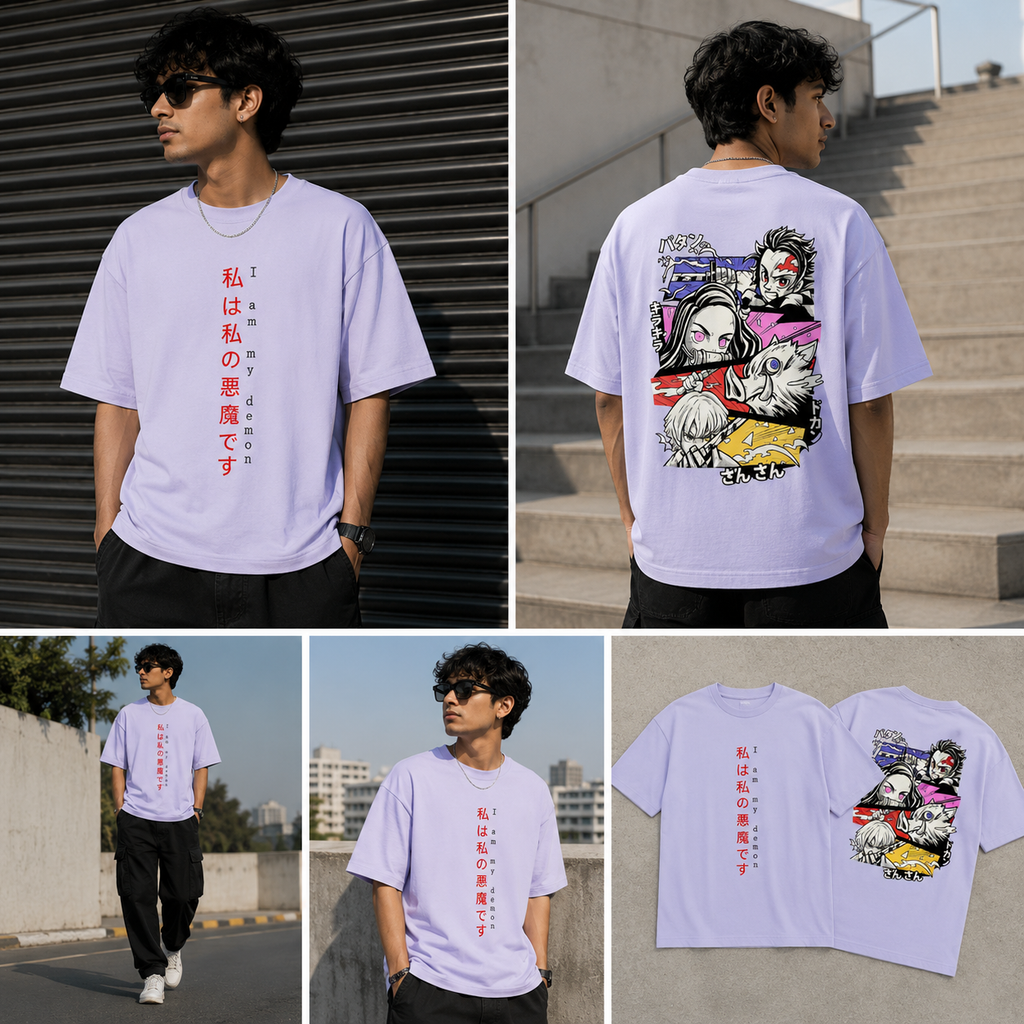 Demon Slayer "I Am My Demon" Oversized Tee