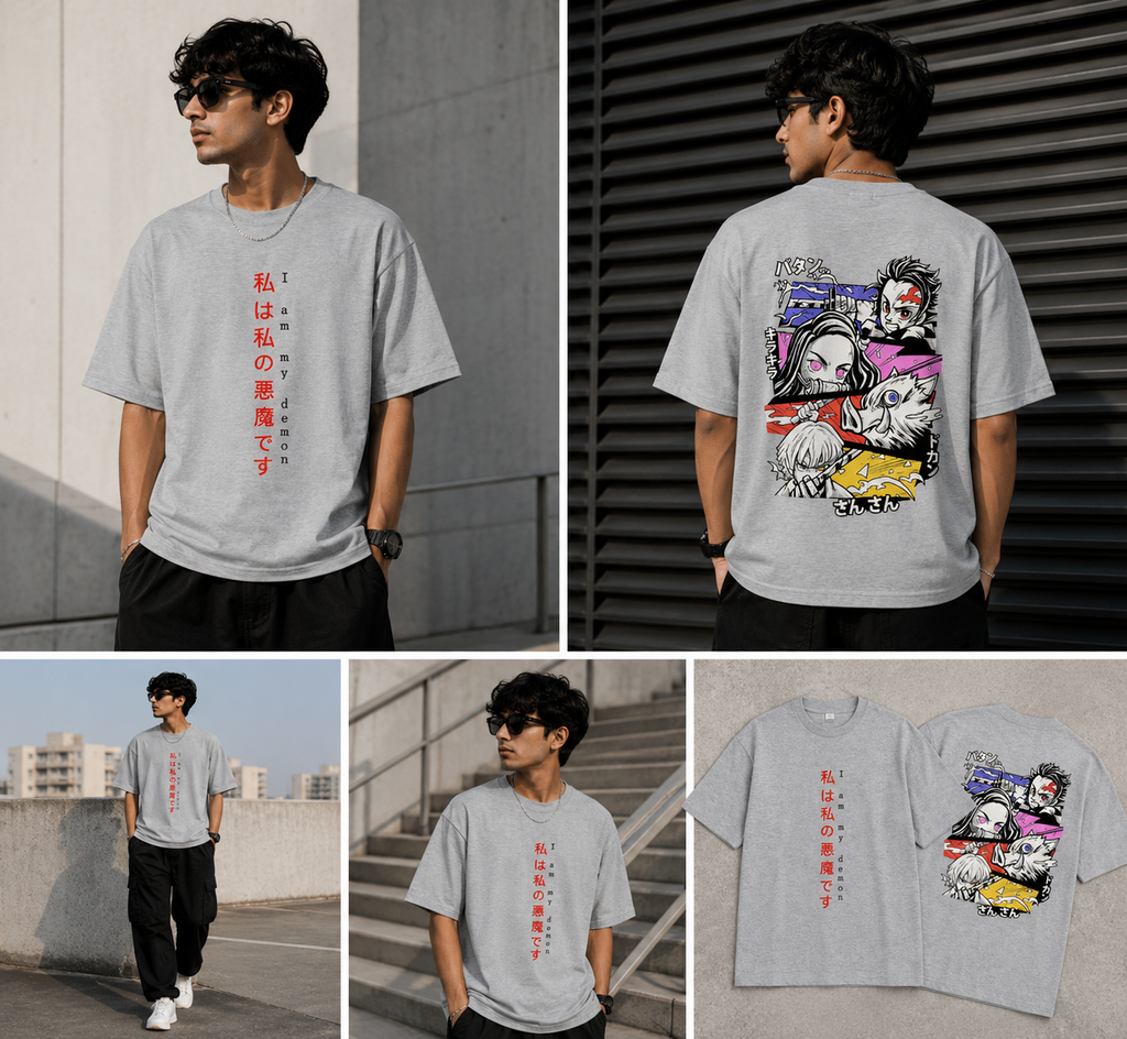 Demon Slayer "I Am My Demon" Oversized Tee
