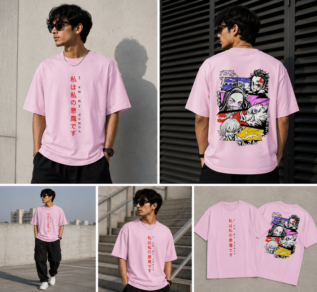 Demon Slayer "I Am My Demon" Oversized Tee