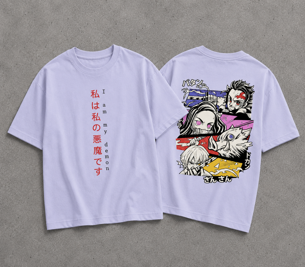 Demon Slayer "I Am My Demon" Oversized Tee