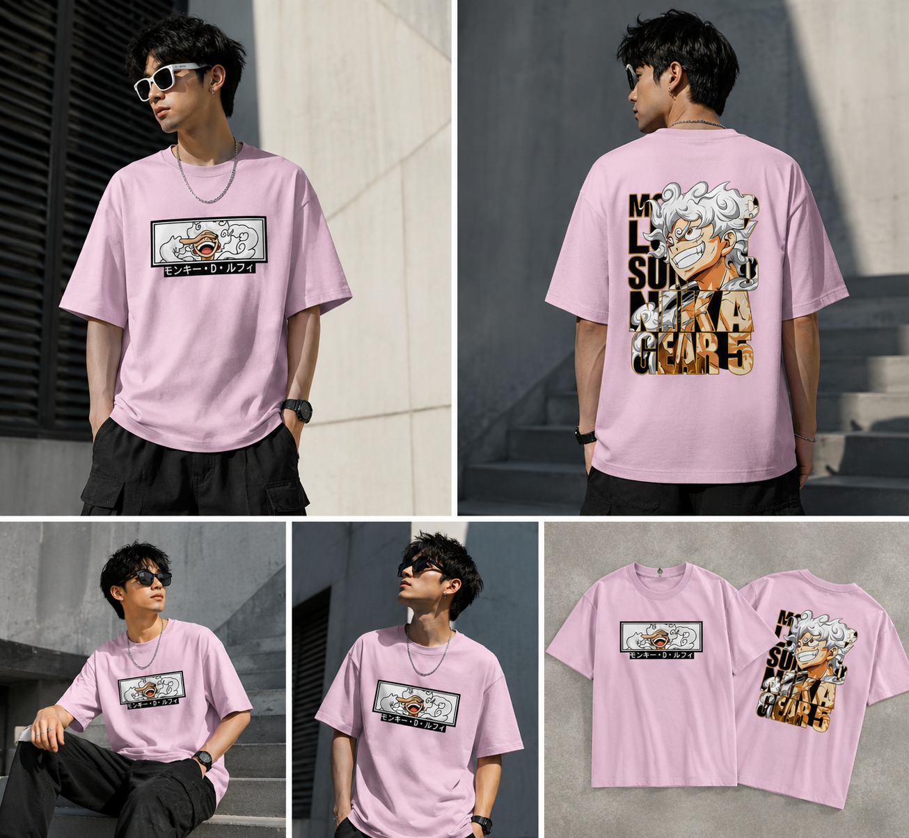 Luffy Gear 5 "The Sun God" Oversized Tee