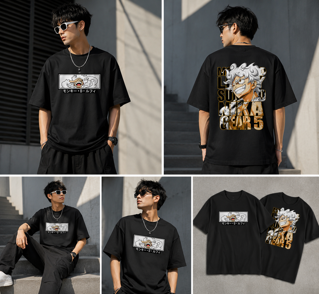 Luffy Gear 5 "The Sun God" Oversized Tee
