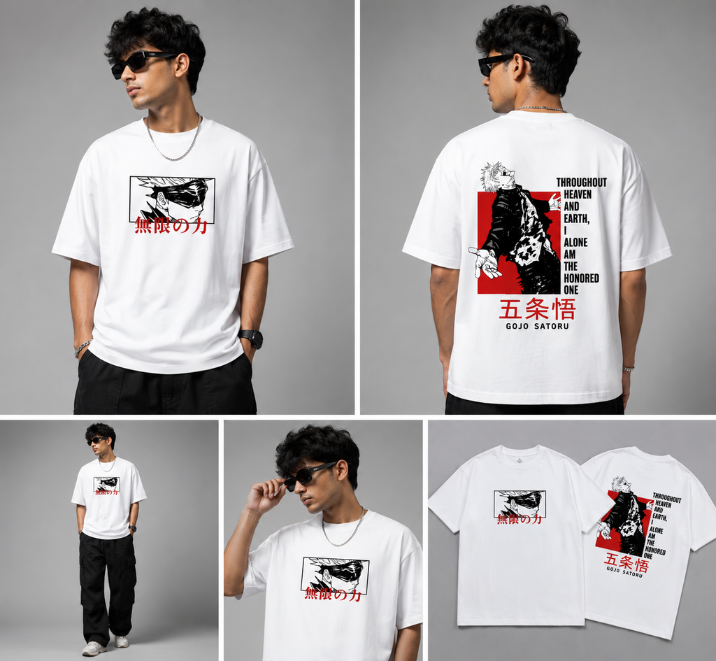 Gojo "Limitless Infinity" Oversized Tee