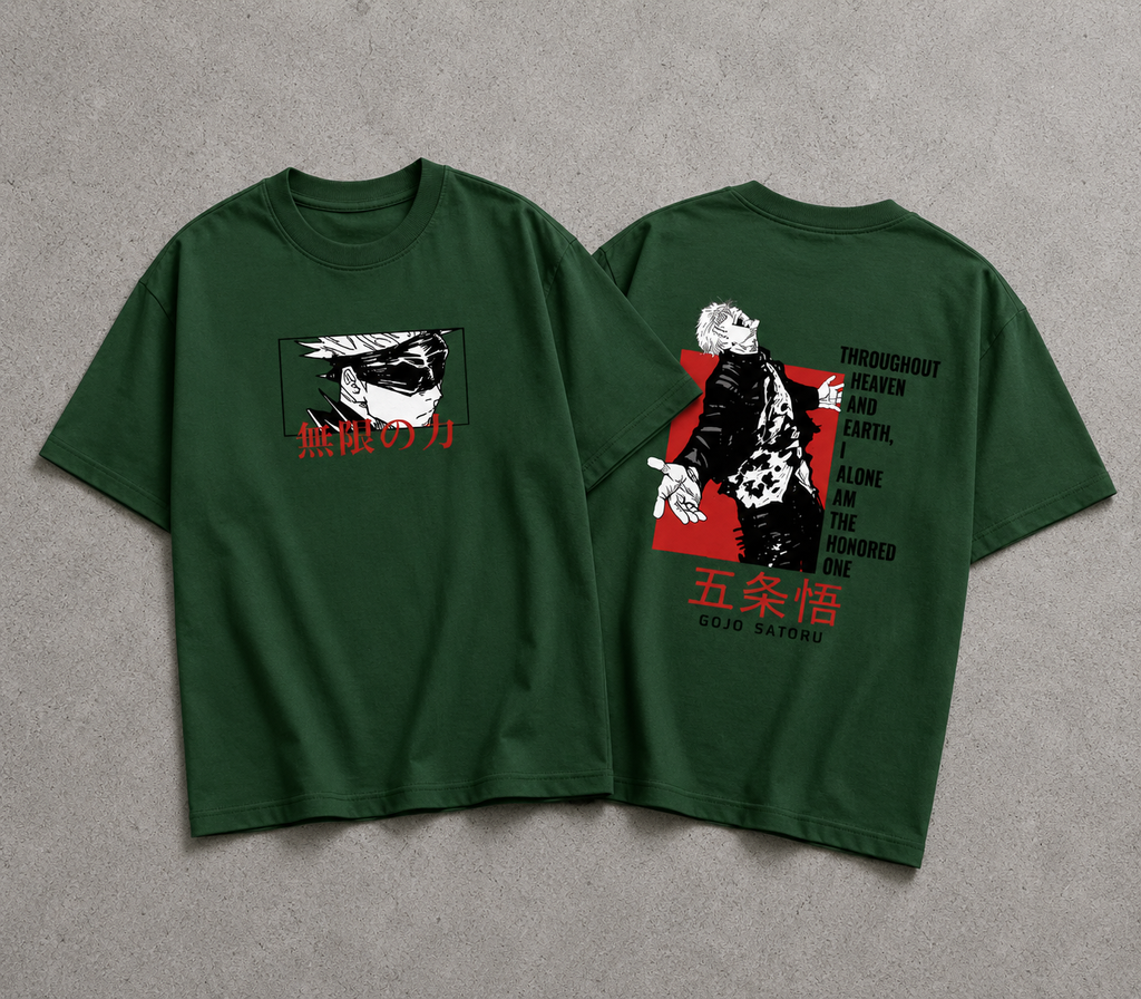 Gojo "Limitless Infinity" Oversized Tee