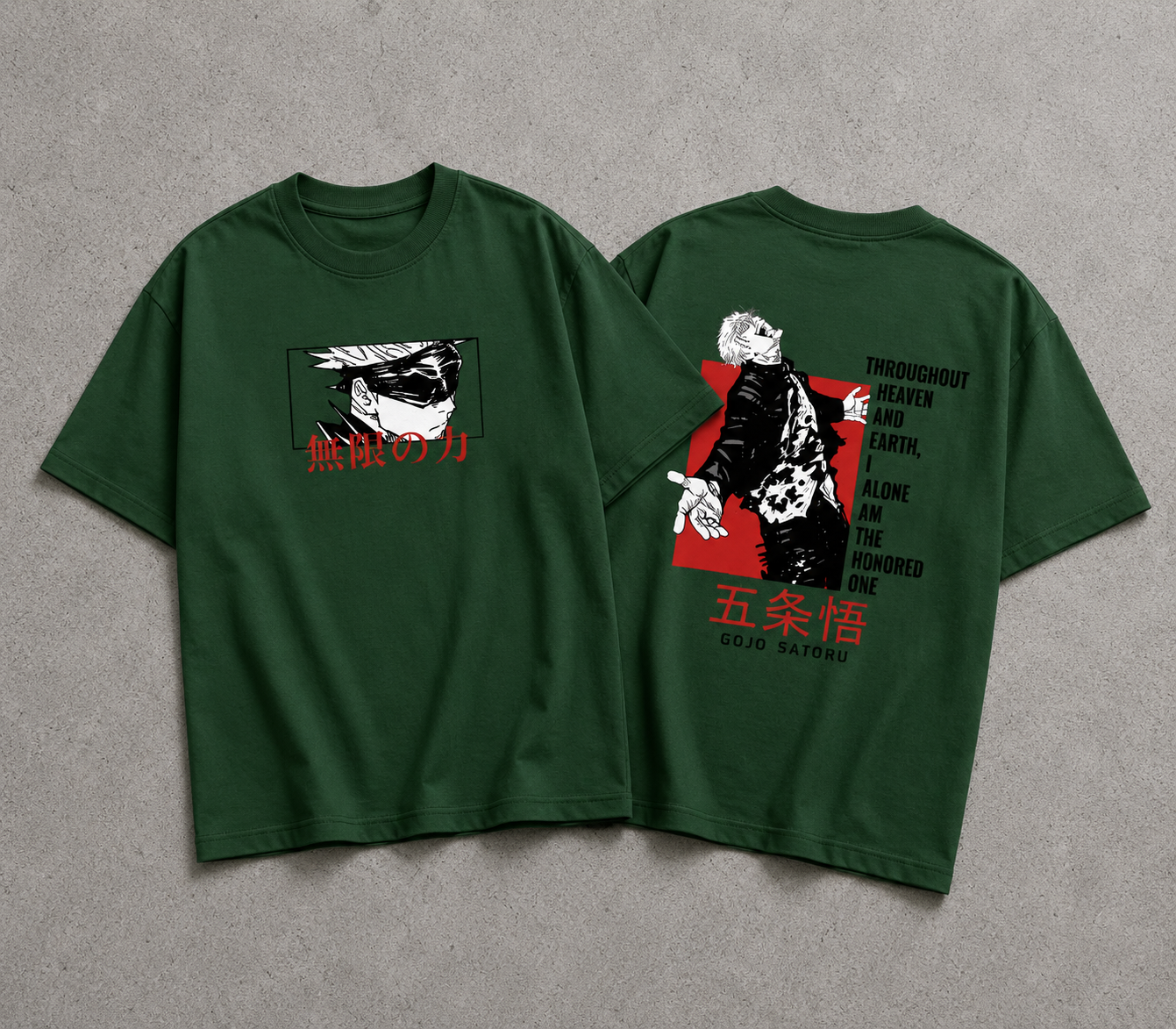 Gojo "Limitless Infinity" Oversized Tee