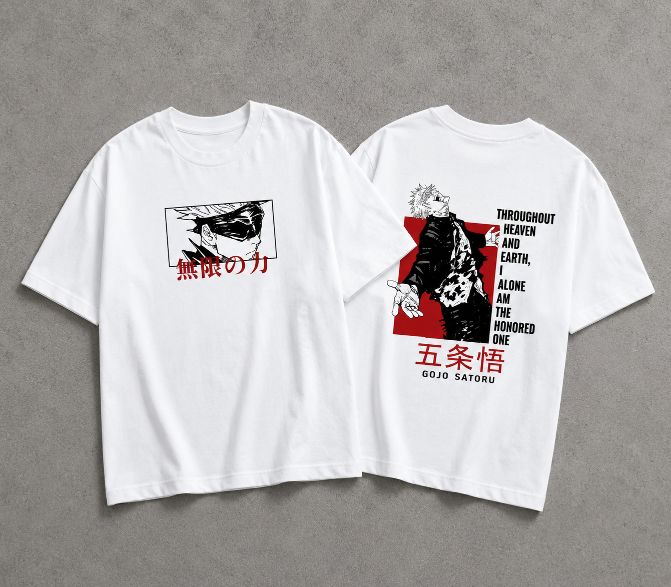 Gojo "Limitless Infinity" Oversized Tee