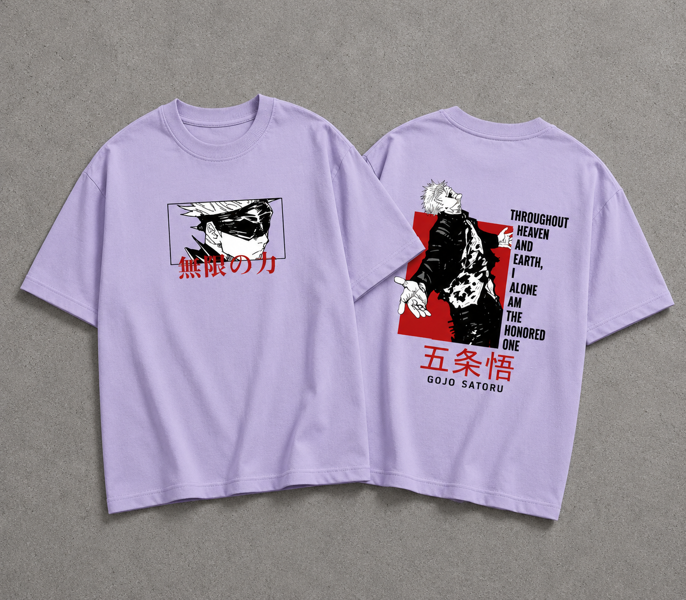 Gojo "Limitless Infinity" Oversized Tee