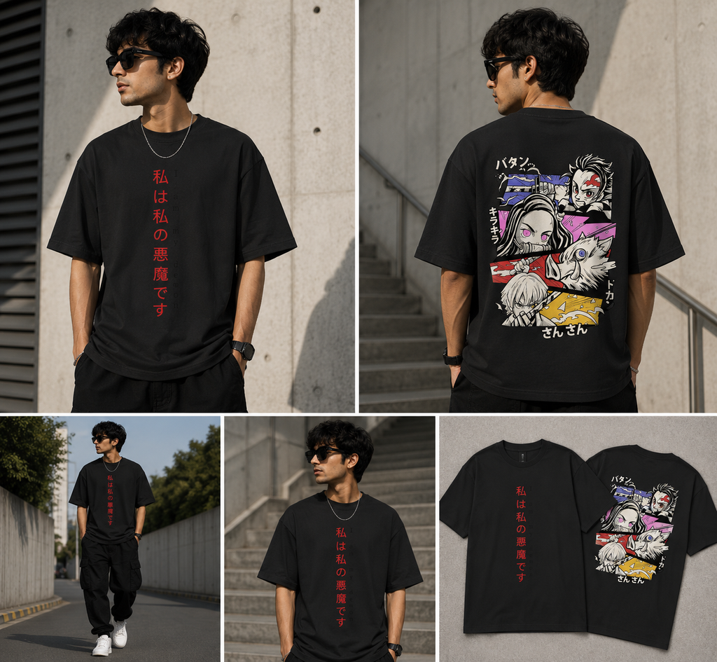Demon Slayer "I Am My Demon" Oversized Tee