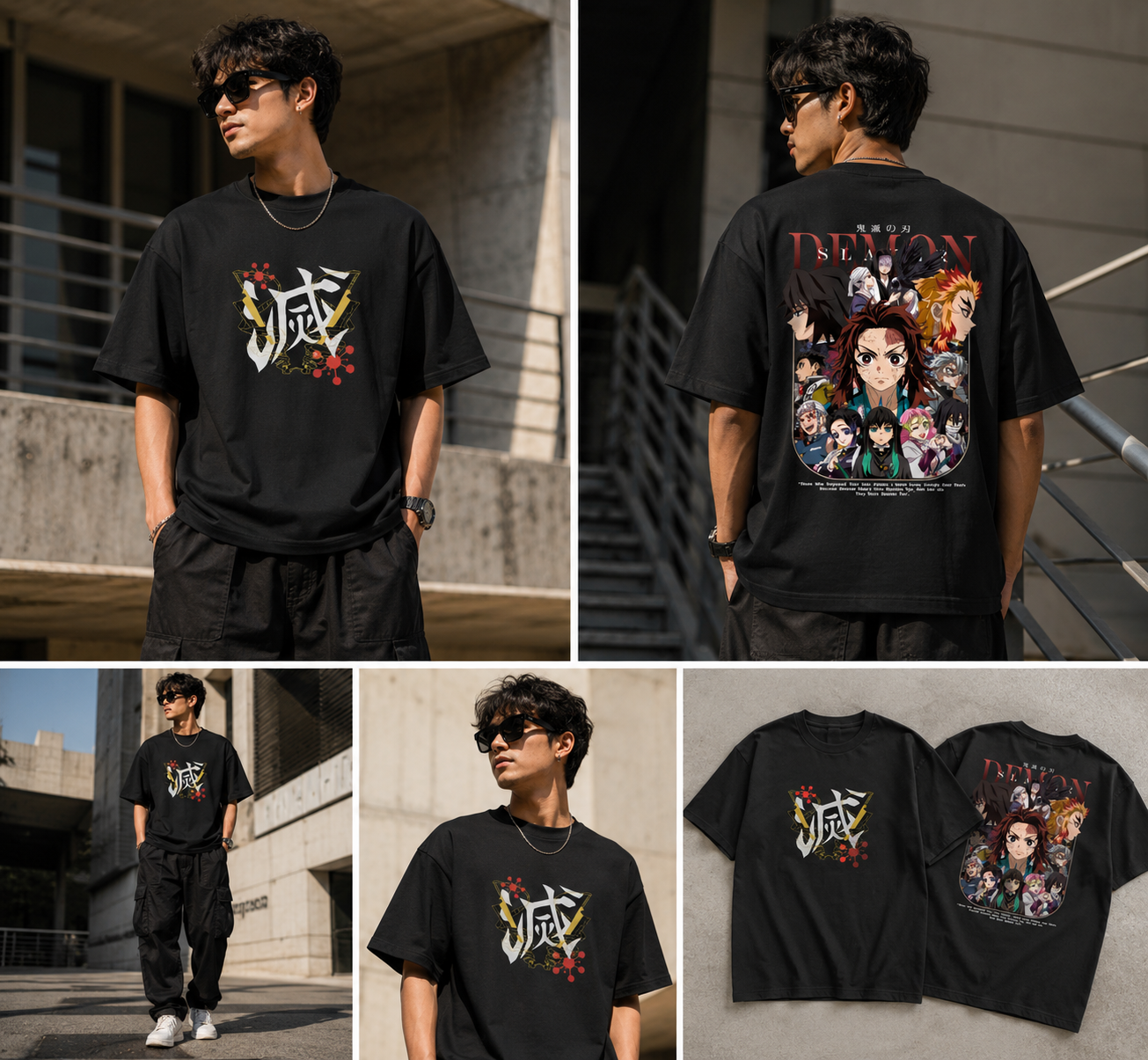 Demon Slayer "Slayer Squad" Oversized Tee