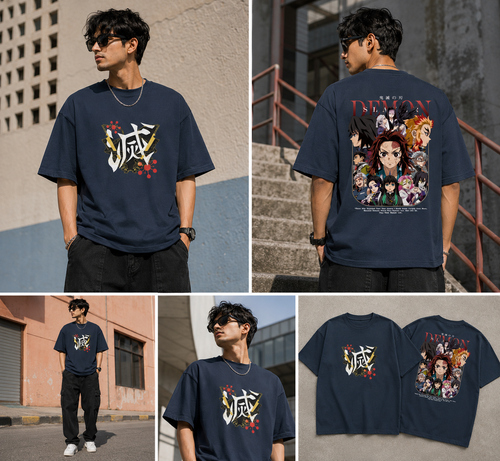 Demon Slayer "Slayer Squad" Oversized Tee