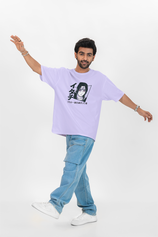 Itachi Uchiha Oversized Anime T-Shirt | Shadow of the Uchiha Clan