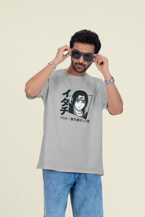 Itachi Uchiha Oversized Anime T-Shirt | Shadow of the Uchiha Clan