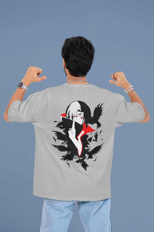 Itachi Uchiha Oversized Anime T-Shirt | Shadow of the Uchiha Clan