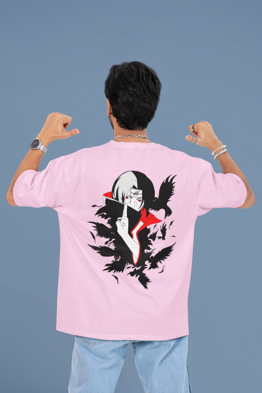 Itachi Uchiha Oversized Anime T-Shirt | Shadow of the Uchiha Clan