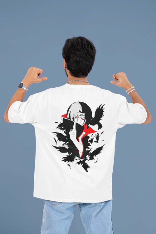 Itachi Uchiha Oversized Anime T-Shirt | Shadow of the Uchiha Clan